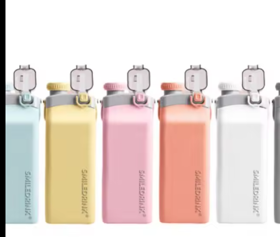 Mini Foldable Water Bottle With Straw