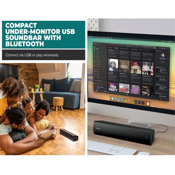 Creative Stage Air V2 | Compact USB Soundbar for Gaming & TV