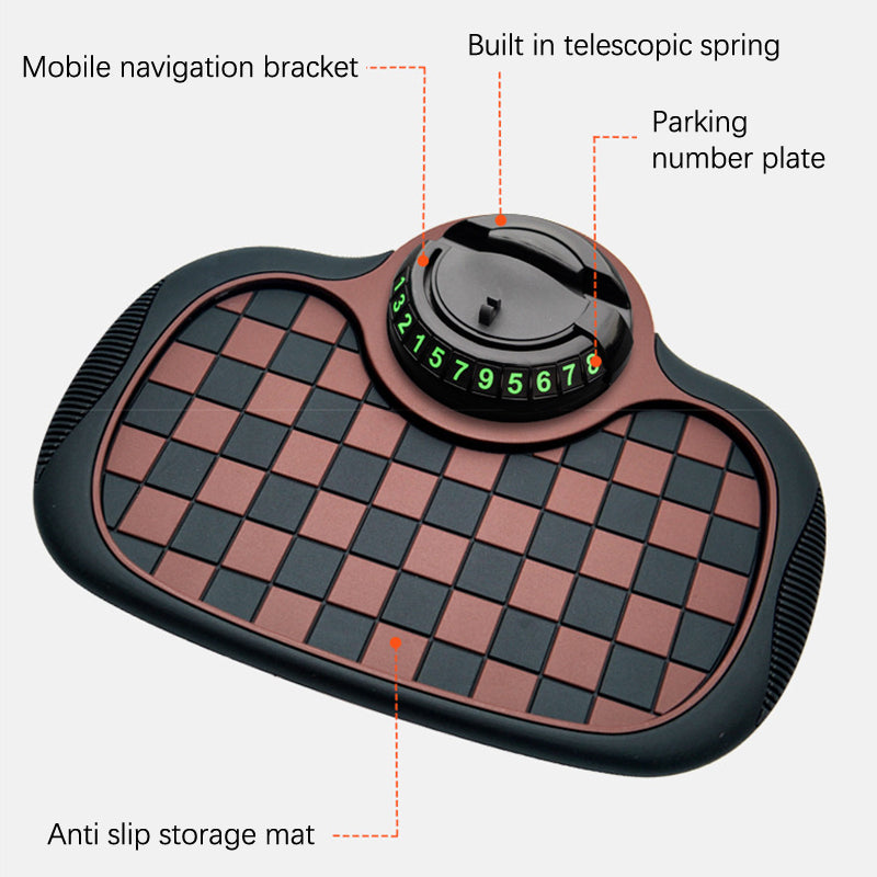 Car Dashboard Mat - 360 Degree Rotating Car Phone Holder